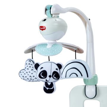 3-в-1 Музикална въртележка TINY LOVE Take-Along Mobile от серията Black&White Décor, с 3 лесни начина за закачане у дома или в движение, 30 минути музика с 5 различни мелодии, 0м+