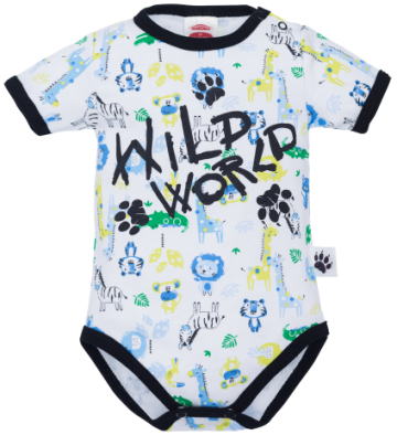 Боди с къс ръкав Wild World 