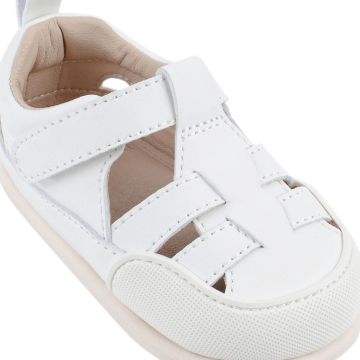 Бебешки боси сандали в цвят кокос / Barefoot