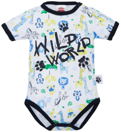 Боди с къс ръкав Wild World 