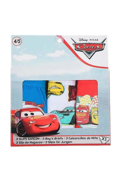 Детски слип бельо за момчета Cars - 3 броя
